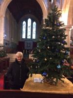 Past President Margaret and our Rotary Christmas tree
